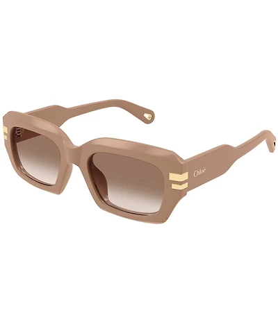 Chloe Women's West 53mm Rectangle Gradient Sunglasses