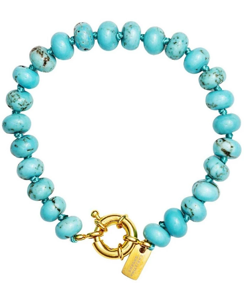 Christina Greene Eternal Turquoise Beaded Knotted Bracelet