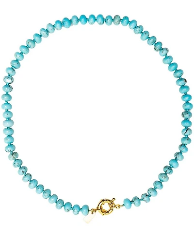 Christina Greene Eternal Turquoise Beaded Knotted Necklace