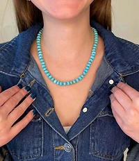 Christina Greene Eternal Turquoise Beaded Knotted Necklace