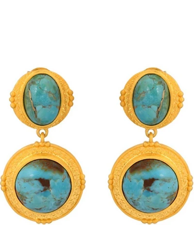 Christina Greene Island Hopping Turquoise Orbital Earrings