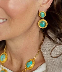 Christina Greene Island Hopping Turquoise Orbital Earrings