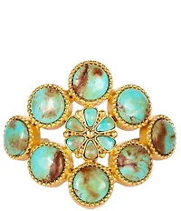 Christina Greene Living Turquoise Stone Adjustable Cuff Bracelet
