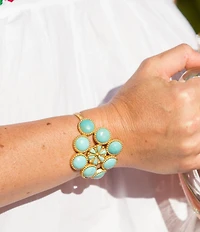 Christina Greene Living Turquoise Stone Adjustable Cuff Bracelet