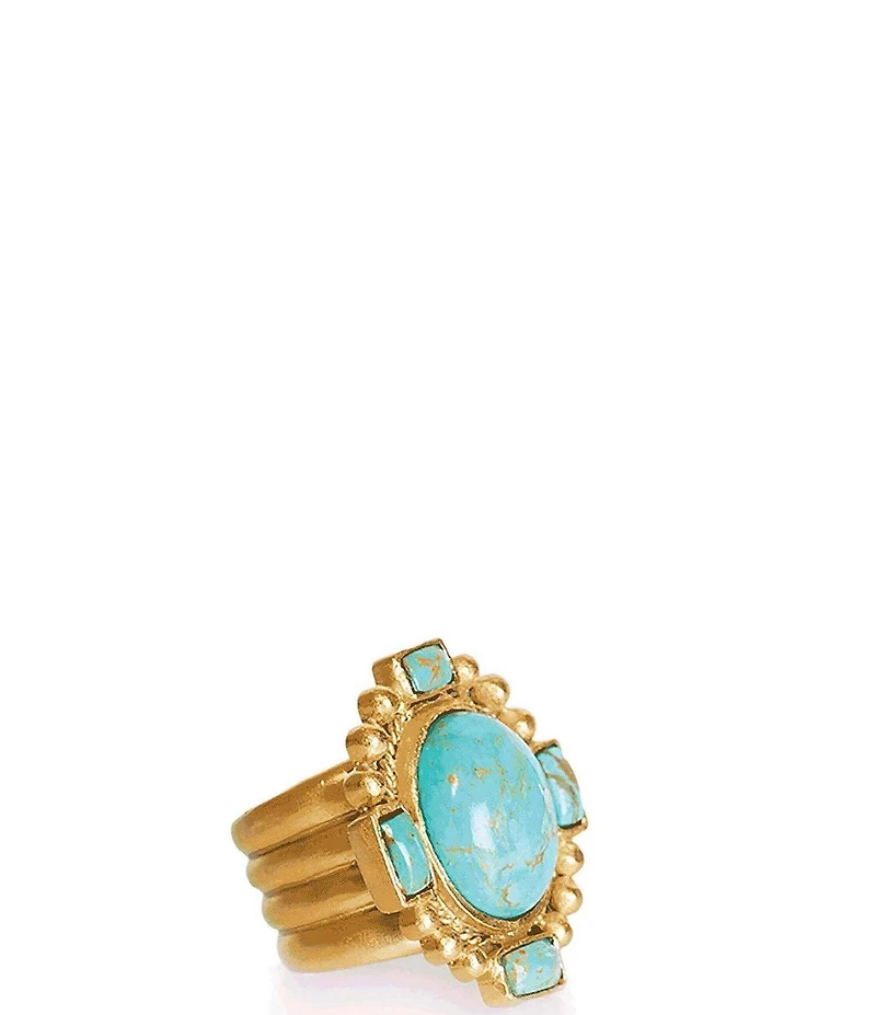 Christina Greene Southwestern Statement 18K Turquoise Ring