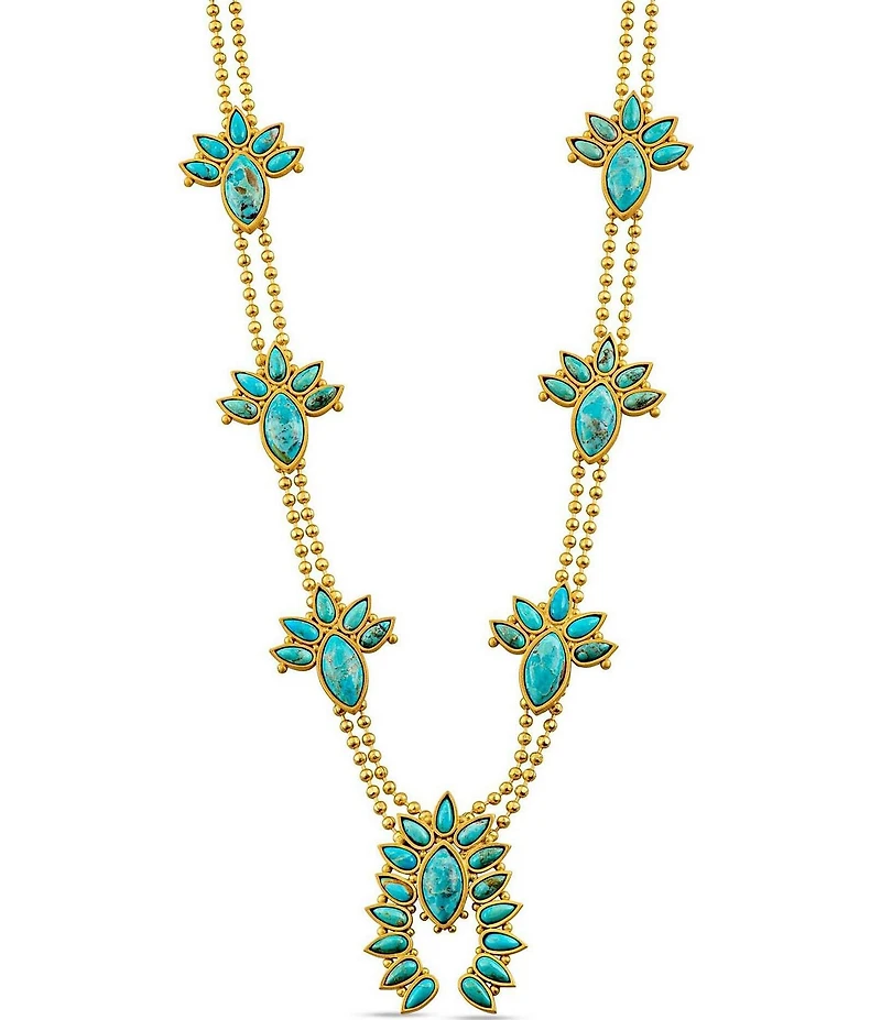 Christina Greene Sweet Squash Double Strand Short Pendant Necklace