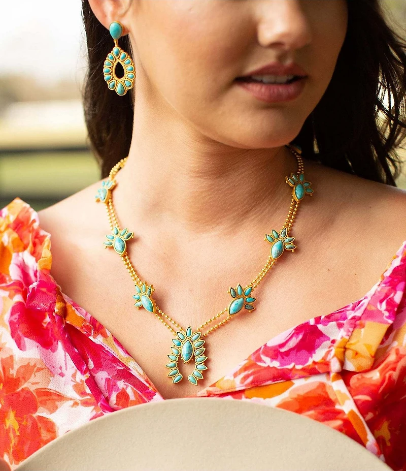 Christina Greene Sweet Squash Double Strand Short Pendant Necklace