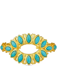 Christina Greene Water Lily Turquoise Cuff