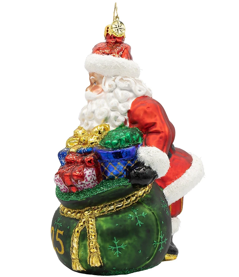 Christopher Radko 2025 Santa's Yearly Gift Drop Ornament