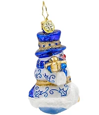 Christopher Radko Charming Chinoiserie Snowman Ornament