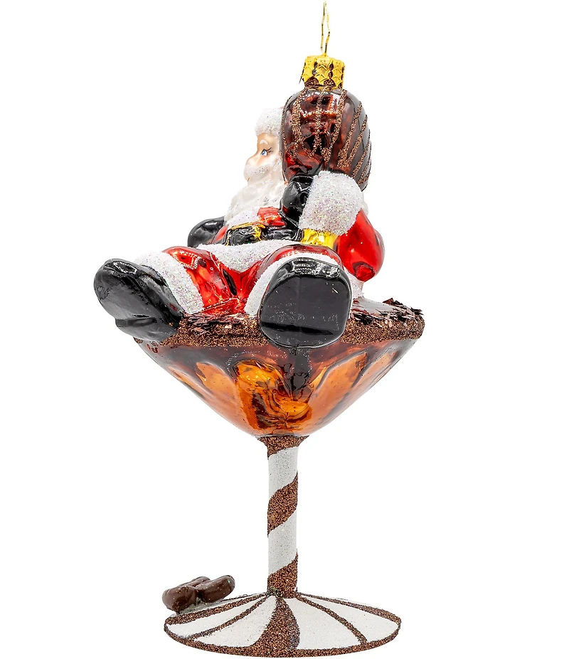 Christopher Radko Santa's Merry Martini Brew Ornament
