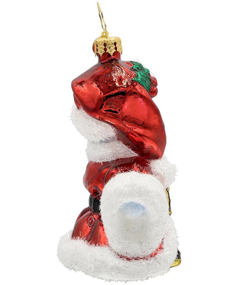 Christopher Radko Santa's Snowy Stand-In Ornament