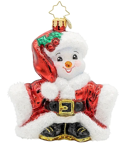 Christopher Radko Santa's Snowy Stand-In Ornament