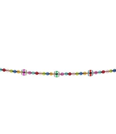 Christopher Radko Shiny Brite Multi-Color Glass Bead Garland, 7 ft.