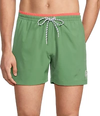 Chubbies Alcove Green 5.5#double; Inseam Swim Trunks