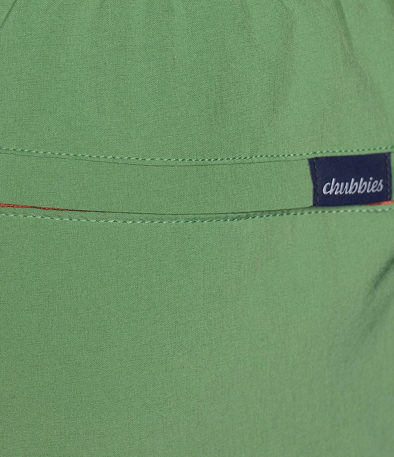 Chubbies Alcove Green 5.5#double; Inseam Swim Trunks