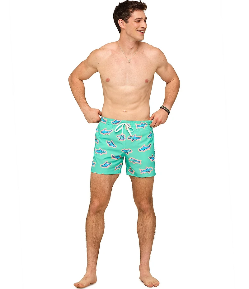 Chubbies Apex Print 5.5#double; Inseam Swim Trunks