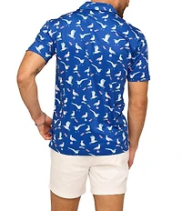 Chubbies Beaky Blinders Printed Performance Short Sleeve Polo