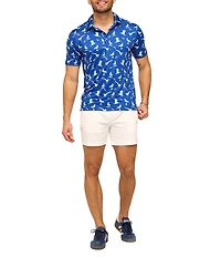 Chubbies Beaky Blinders Printed Performance Short Sleeve Polo