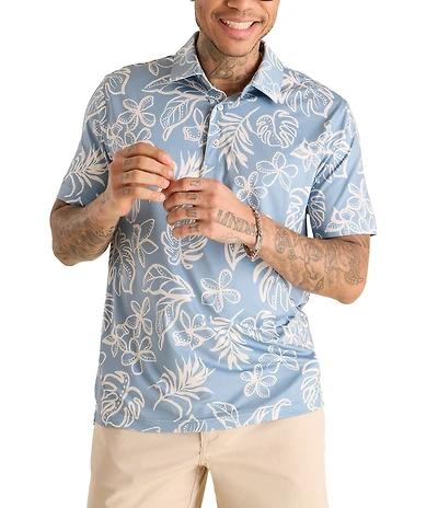 Chubbies Better Beleaf It Short Sleeve Performance Polo Shirt