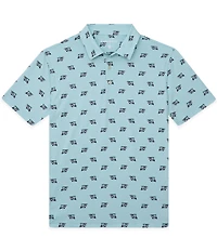 Chubbies Birdie Juice Printed Performance Short Sleeve Polo