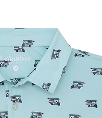 Chubbies Birdie Juice Printed Performance Short Sleeve Polo