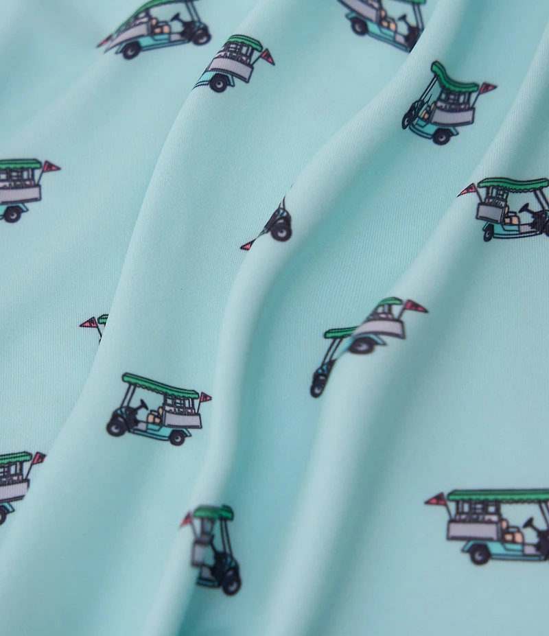Chubbies Birdie Juice Printed Performance Short Sleeve Polo