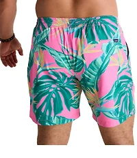 Chubbies Birds Of Paradise Tropical Print 5.5#double; Inseam Swim Trunks