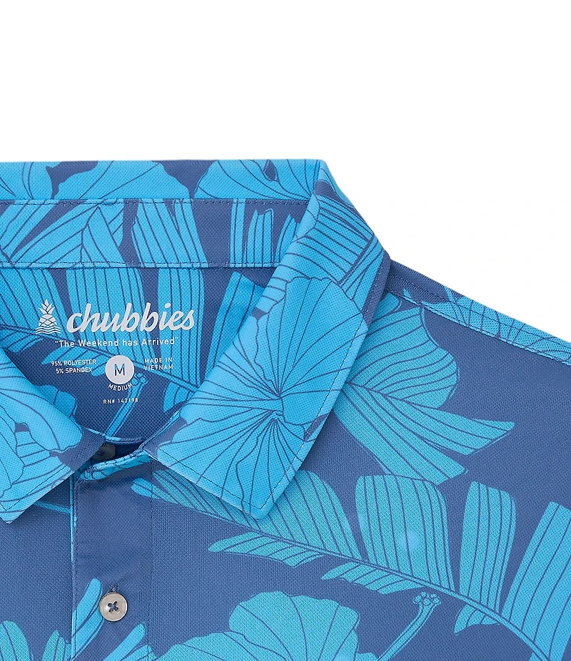 Chubbies Calm Current Performance Short Sleeve Polo