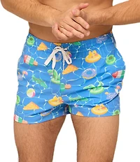 Chubbies Cannonball Crews 4#double; Inseam Swim Trunks