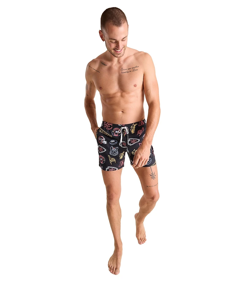 Chubbies Chiefs 5.5#double; Inseam Swim Trunks
