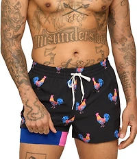 Chubbies Cockadoodle Doozies 4#double; Inseam Swim Trunks