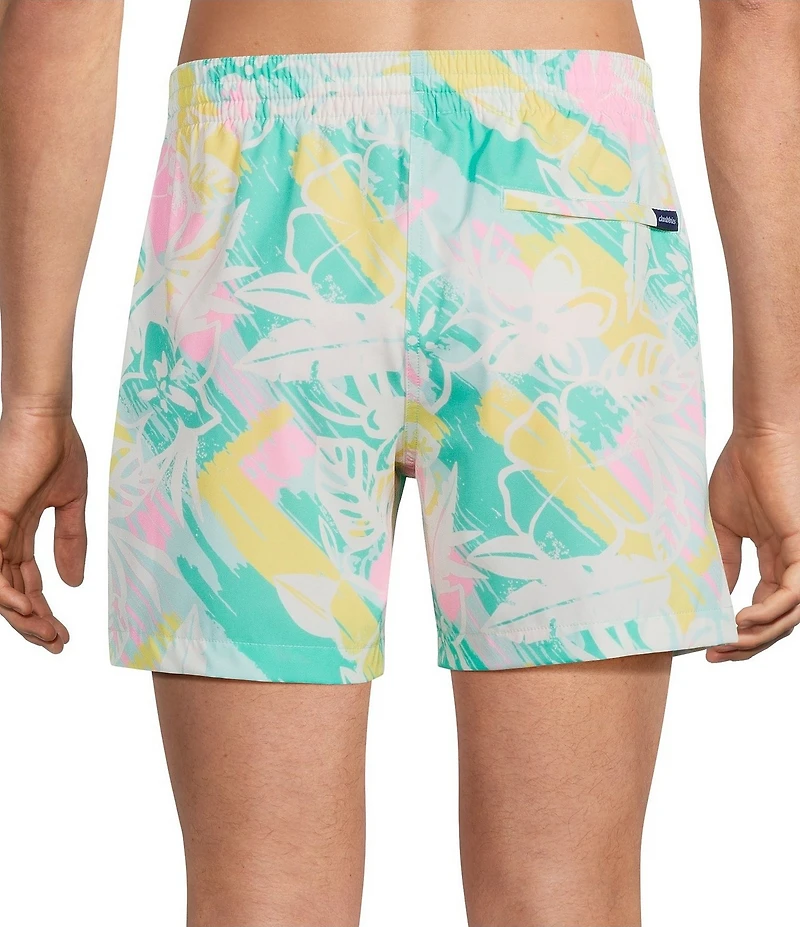 Chubbies Cockadoodle Doozies Printed 5 1/2#double; Swim Trunks