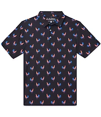 Chubbies Cockadoodle Doozies Printed Performance Short Sleeve Polo