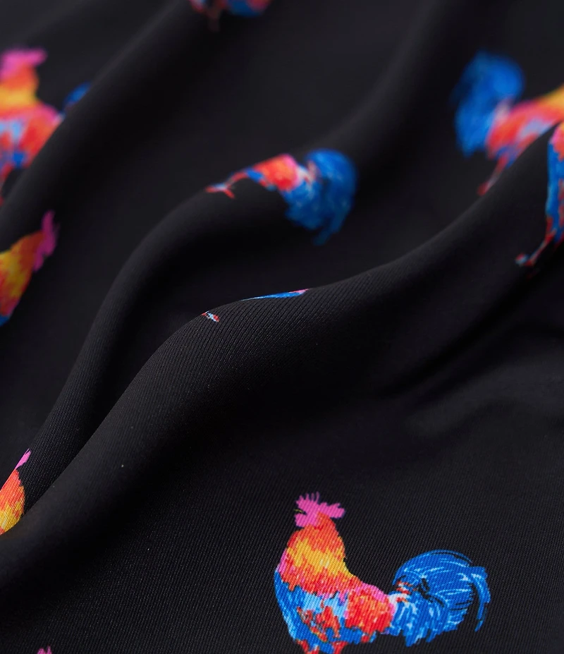 Chubbies Cockadoodle Doozies Printed Performance Short Sleeve Polo