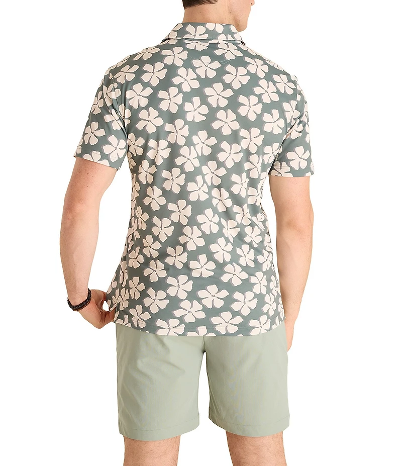 Chubbies Daisy Chain Short Sleeve Knit Polo Shirt