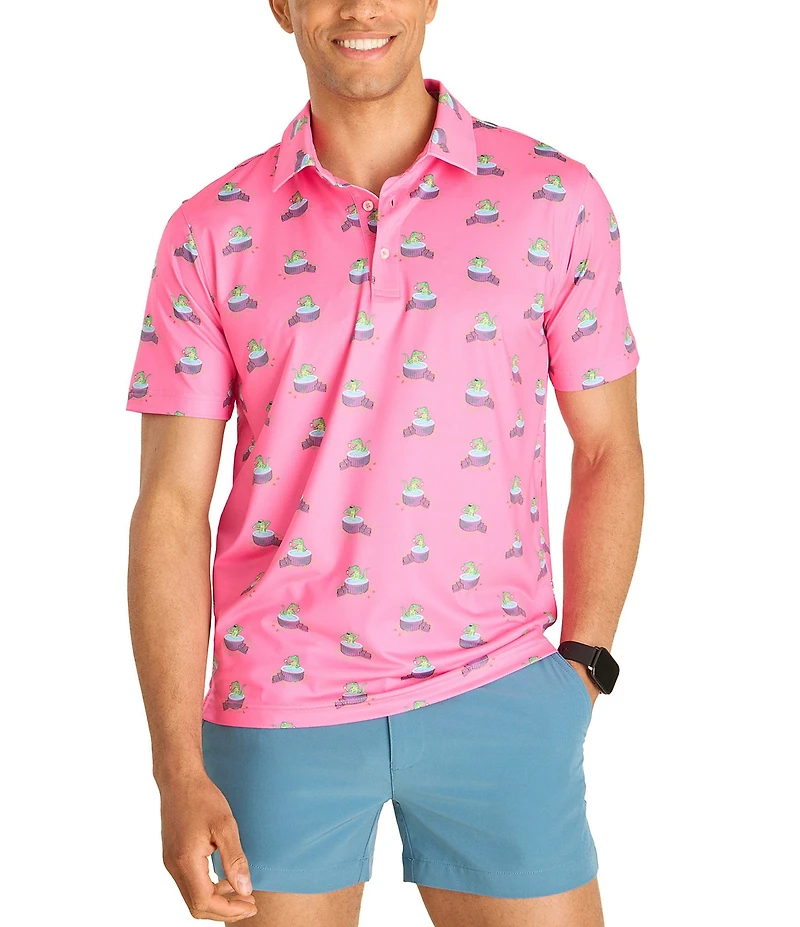 Chubbies Do Later Gator Short Sleeve Knit Polo