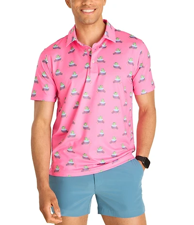 Chubbies Do Later Gator Short Sleeve Knit Polo