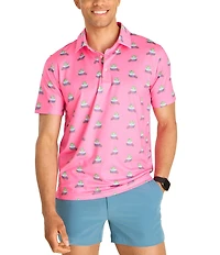 Chubbies Do Later Gator Short Sleeve Knit Polo