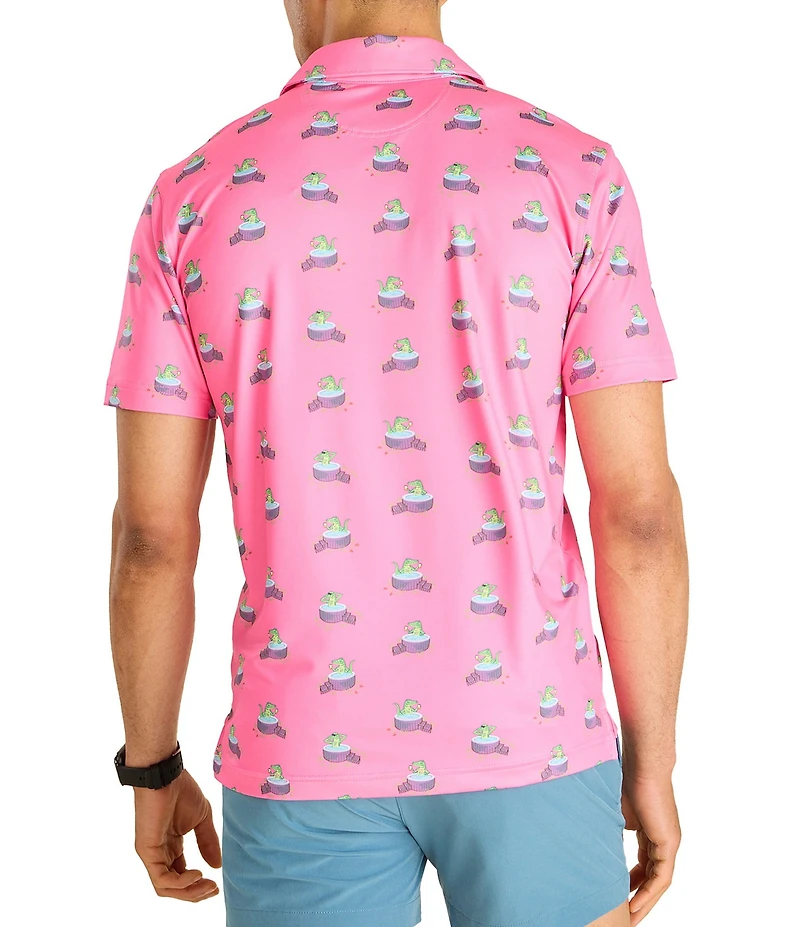 Chubbies Do Later Gator Short Sleeve Knit Polo