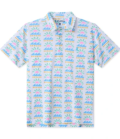 Chubbies Easy Goer Short Sleeve Performance Knit Polo Shirt