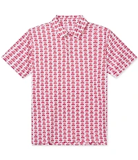 Chubbies Easygoer Printed Performance Short Sleeve Polo