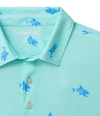 Chubbies Feel It In My Bones Short Sleeve Knit Performance Polo