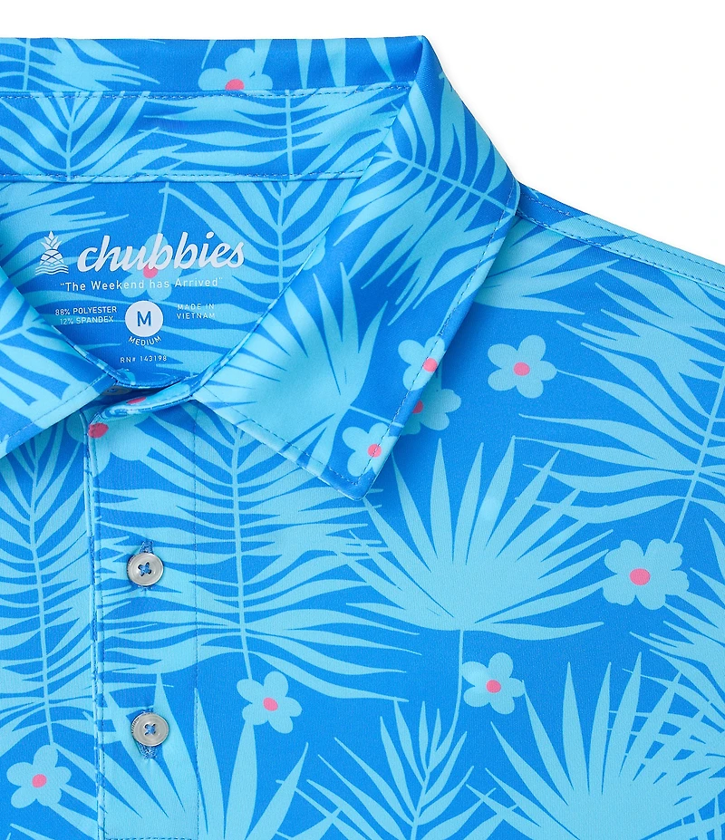 Chubbies Fern Flow Short Sleeve Performance Knit Polo