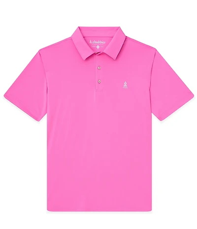 Chubbies Flamingo Fizz Short Sleeve Performance Knit Polo
