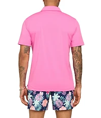 Chubbies Flamingo Fizz Short Sleeve Performance Knit Polo