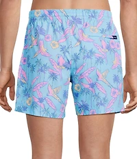 Chubbies Coordinating Flocked Parties Printed 5.5#double; Inseam Swim Trunks