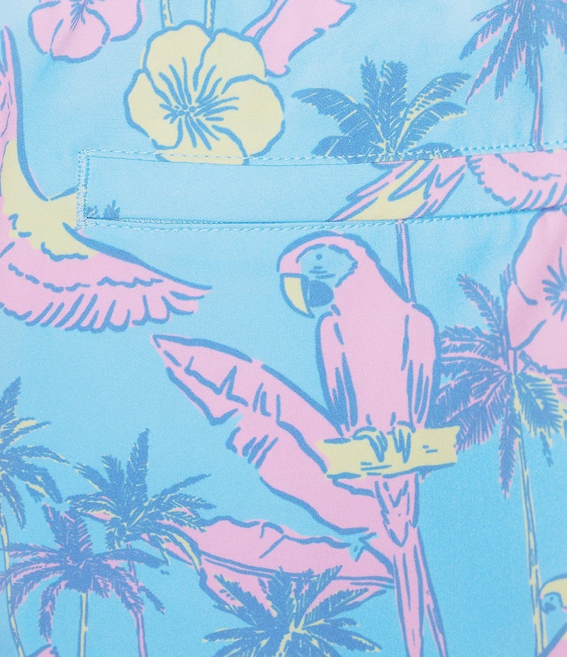 Chubbies Coordinating Flocked Parties Printed 5.5#double; Inseam Swim Trunks