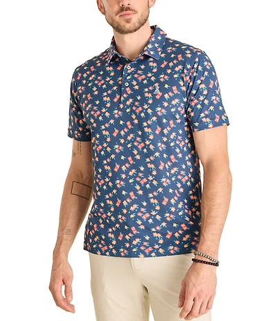 Chubbies Flower Motio Short Sleeve Polo Shirt