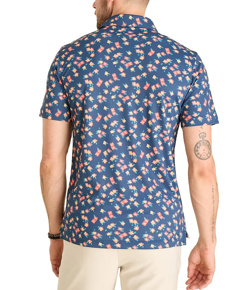 Chubbies Flower Motio Short Sleeve Polo Shirt